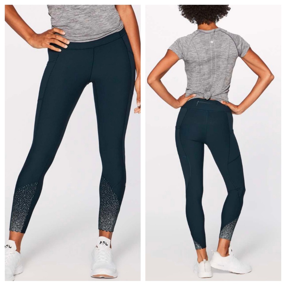 Lululemon Tight Stuff Tight Leggings Luxtreme Women’s 8 Navy Blue